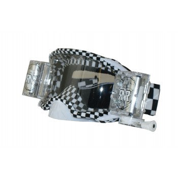 rnr goggles Rip N Roll Platinum Roll Off Goggle WVS 48mm Chequered Flag