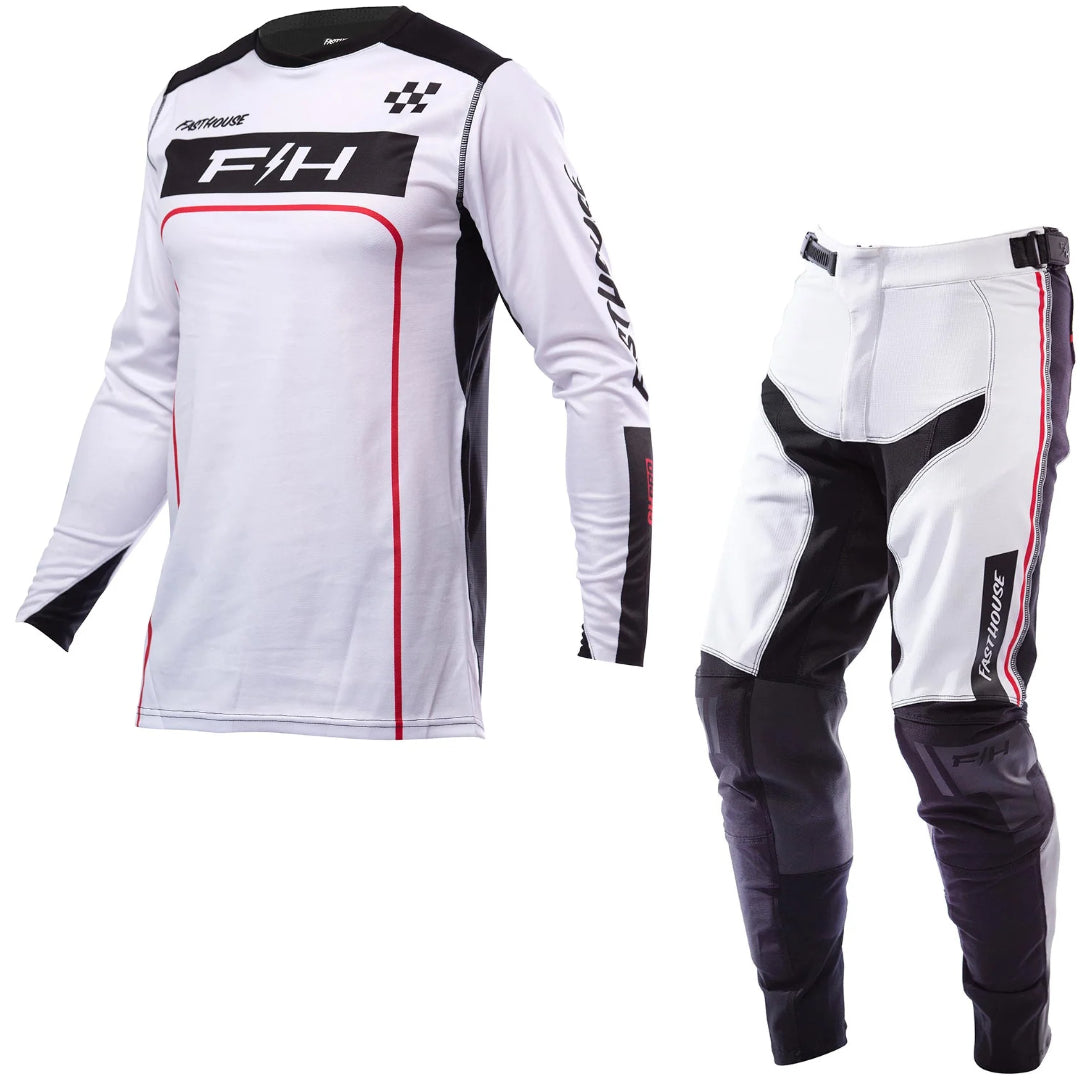 Fasthouse Grindhouse Pro Apex MX Kit Combo - White/Red