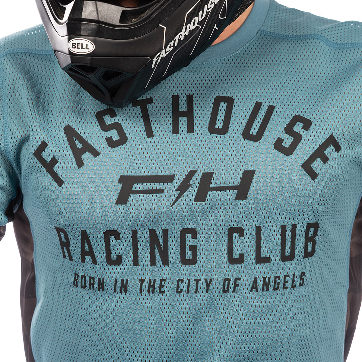 Fasthouse Grindhouse Air-Cooled Club MX Jersey - Light Indigo
