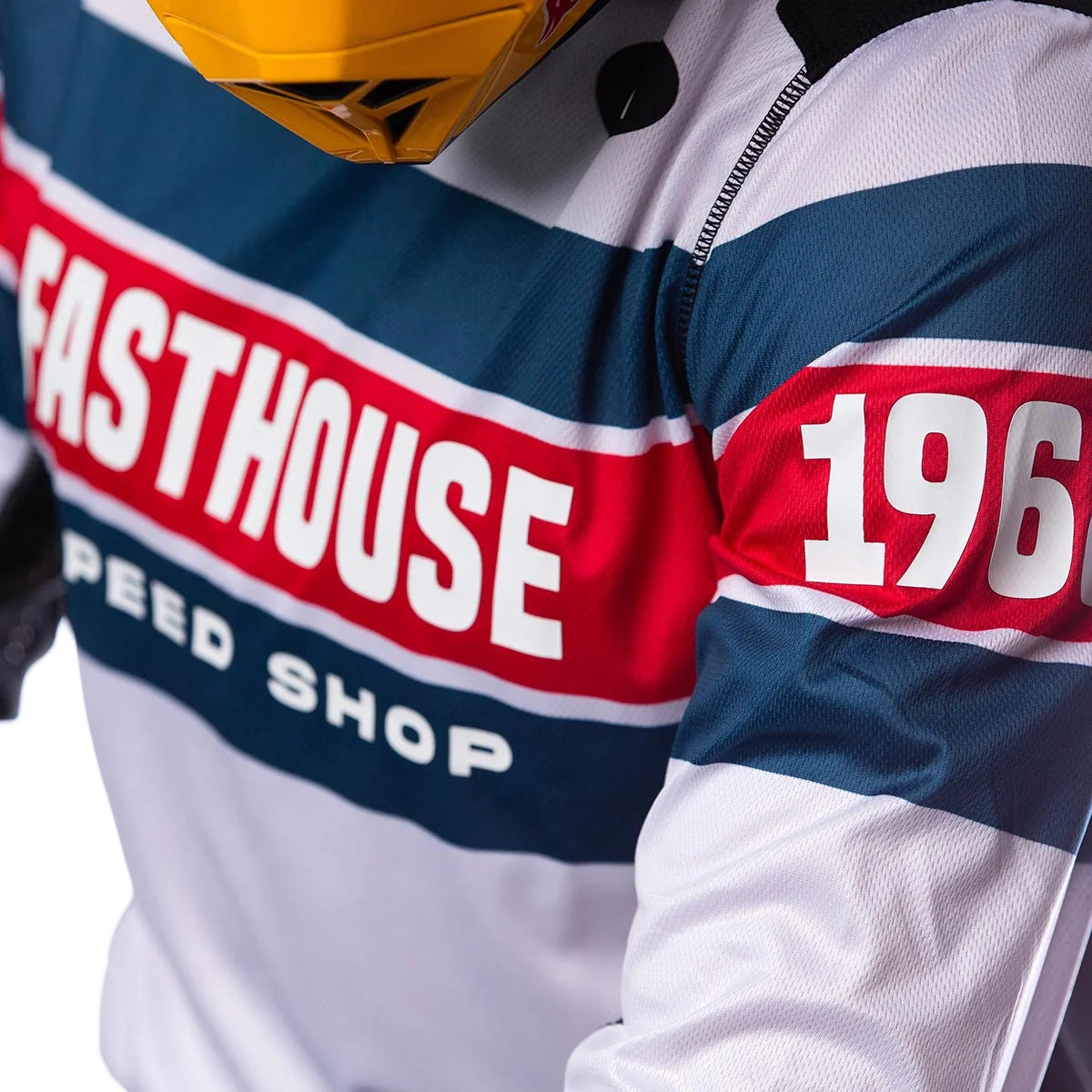 Fasthouse Grindhouse Analogue LS MX Jersey - White/Black