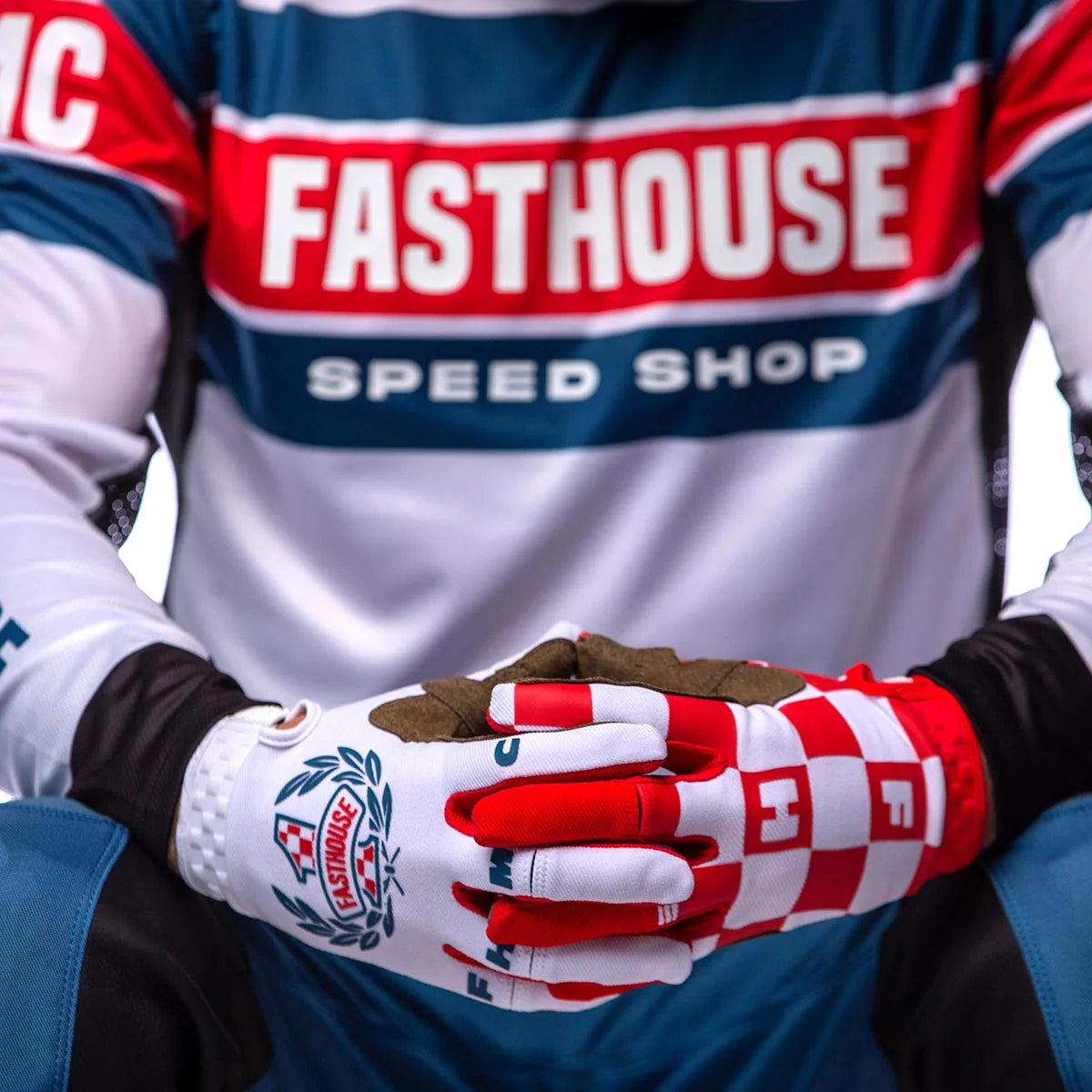 Fasthouse Grindhouse Analogue LS MX Jersey - White/Black