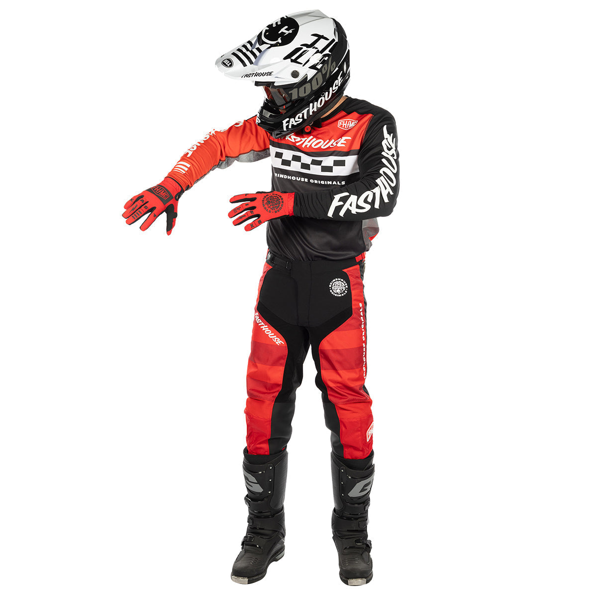 Fasthouse Grindhouse Atomic MX Pant - Racing Red/Black