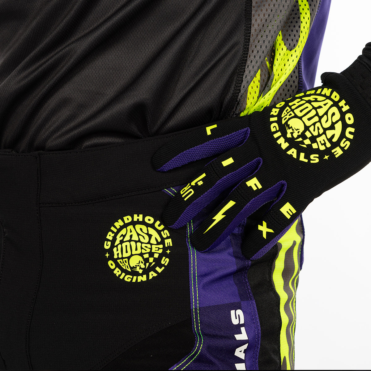 Fasthouse Grindhouse Grimm MX Pant - FH Purple/Black