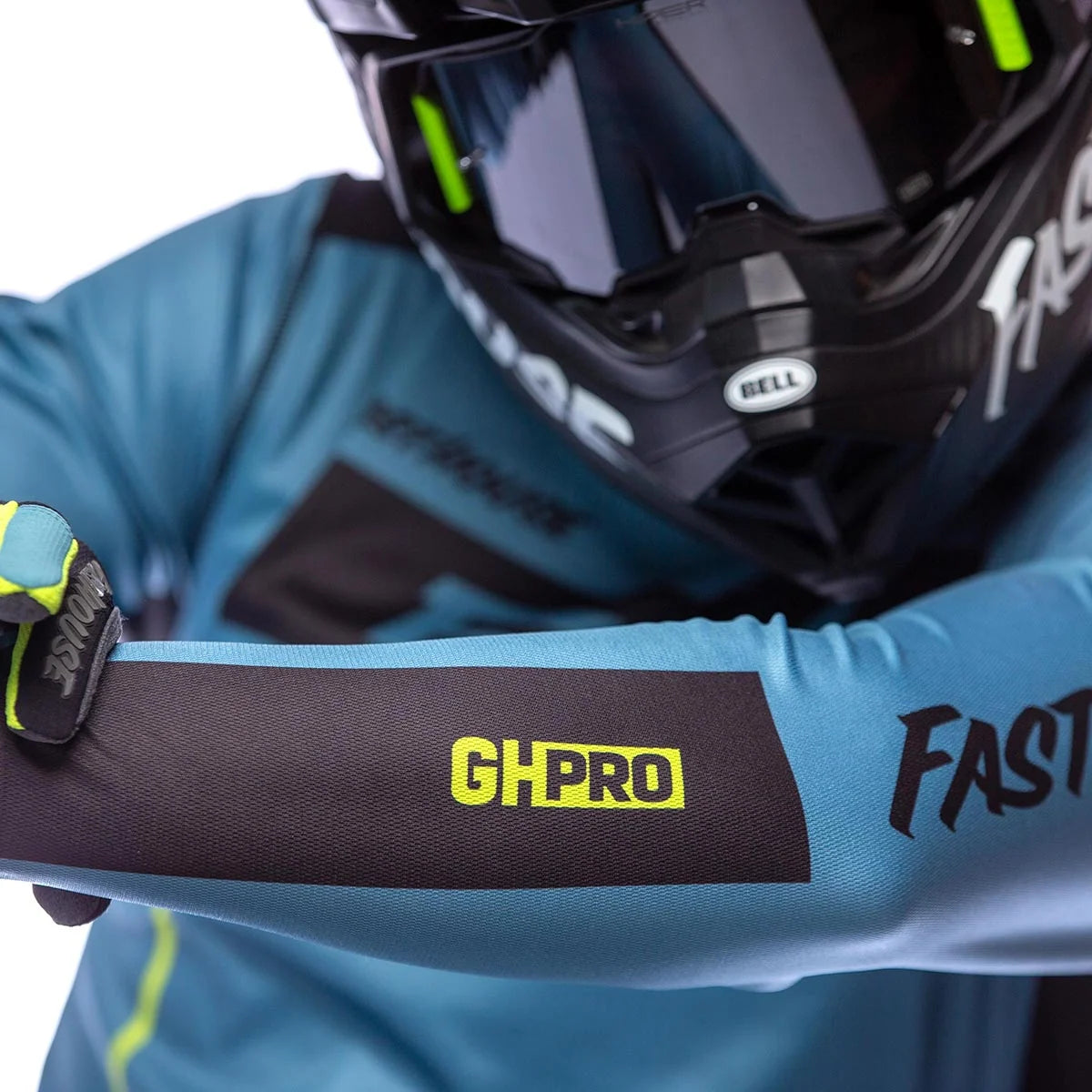 Fasthouse Grindhouse Pro Apex LS MX Jersey - Slate/Flo Green