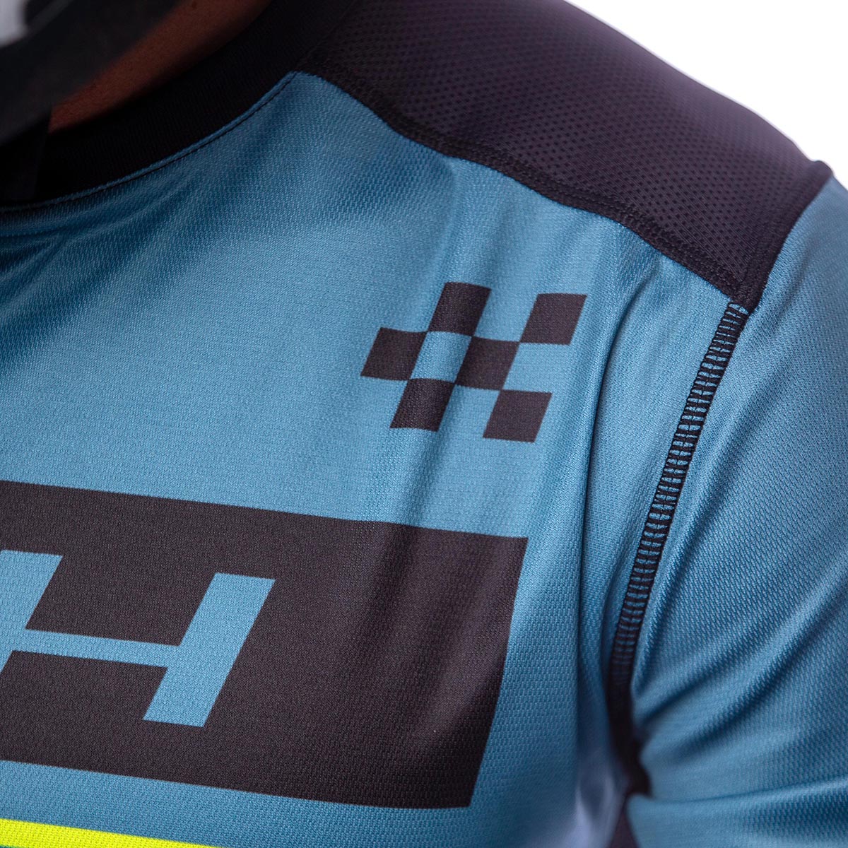 Fasthouse Grindhouse Pro Apex LS MX Jersey - Slate/Flo Green
