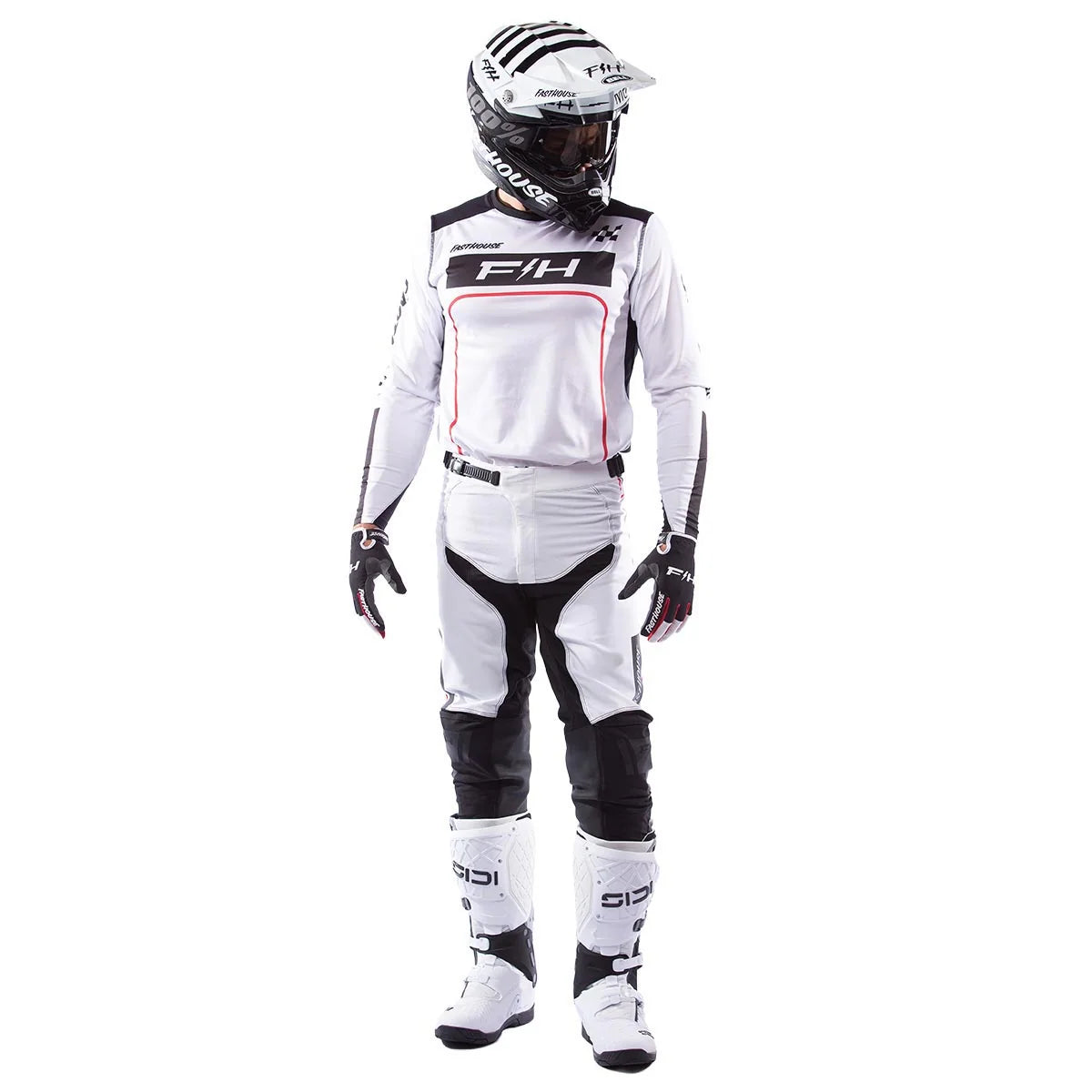 Fasthouse Grindhouse Pro Apex MX Pant - White/Red