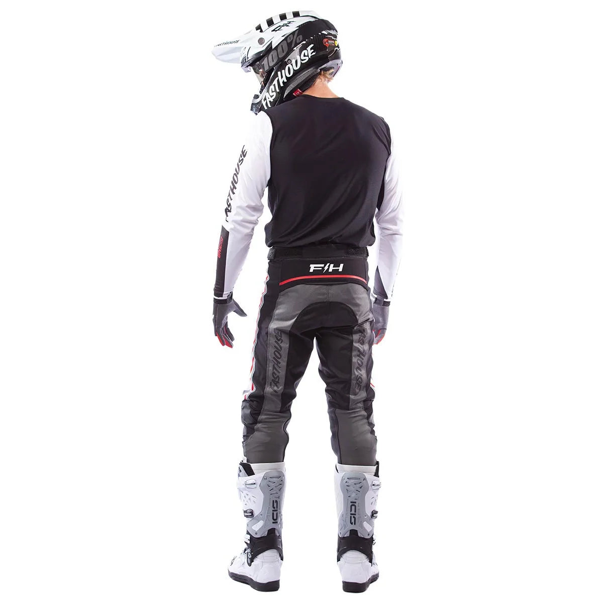Fasthouse Grindhouse Pro Apex MX Pant - White/Red