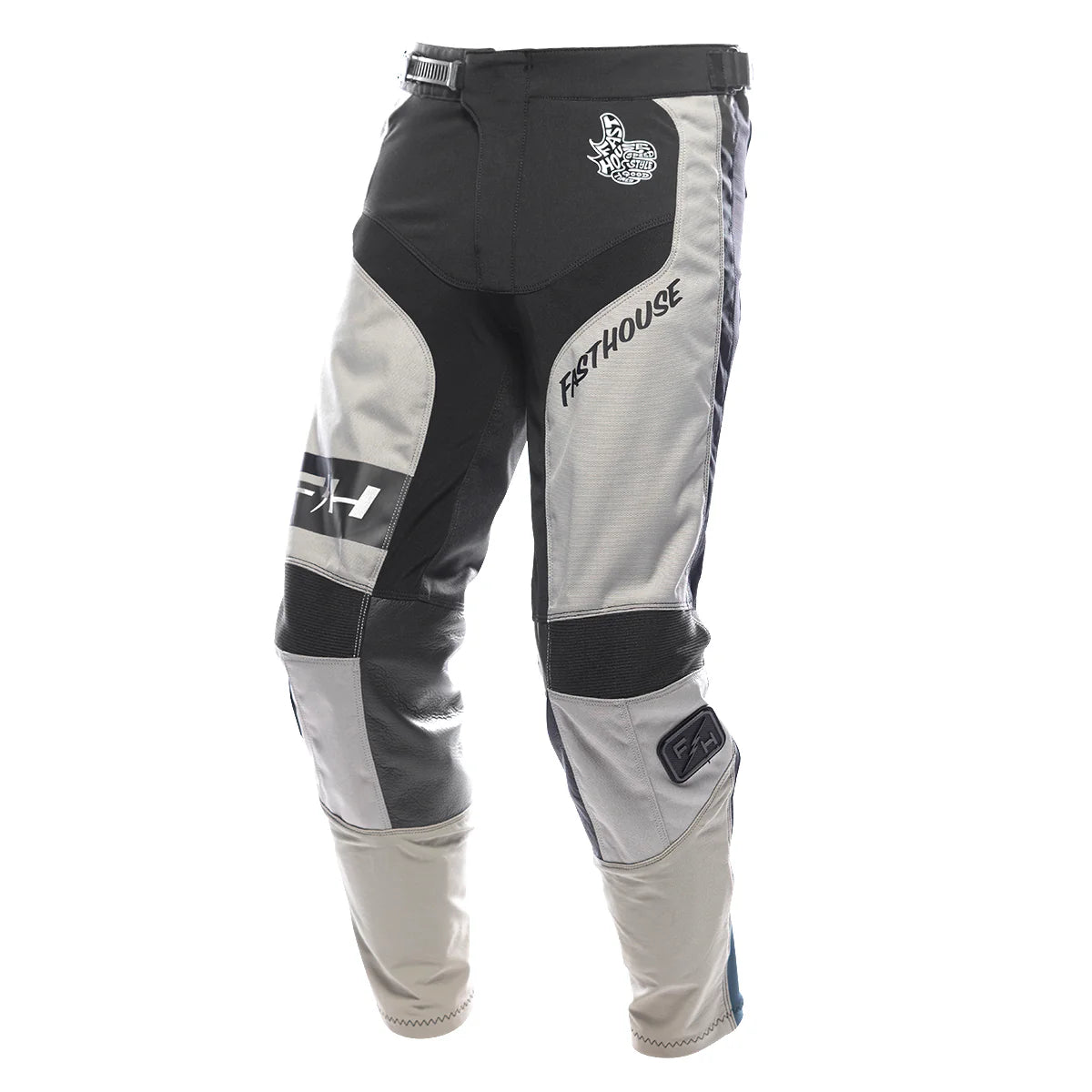 Fasthouse Grindhouse Club MX Pant Light Grey/Black/Teal