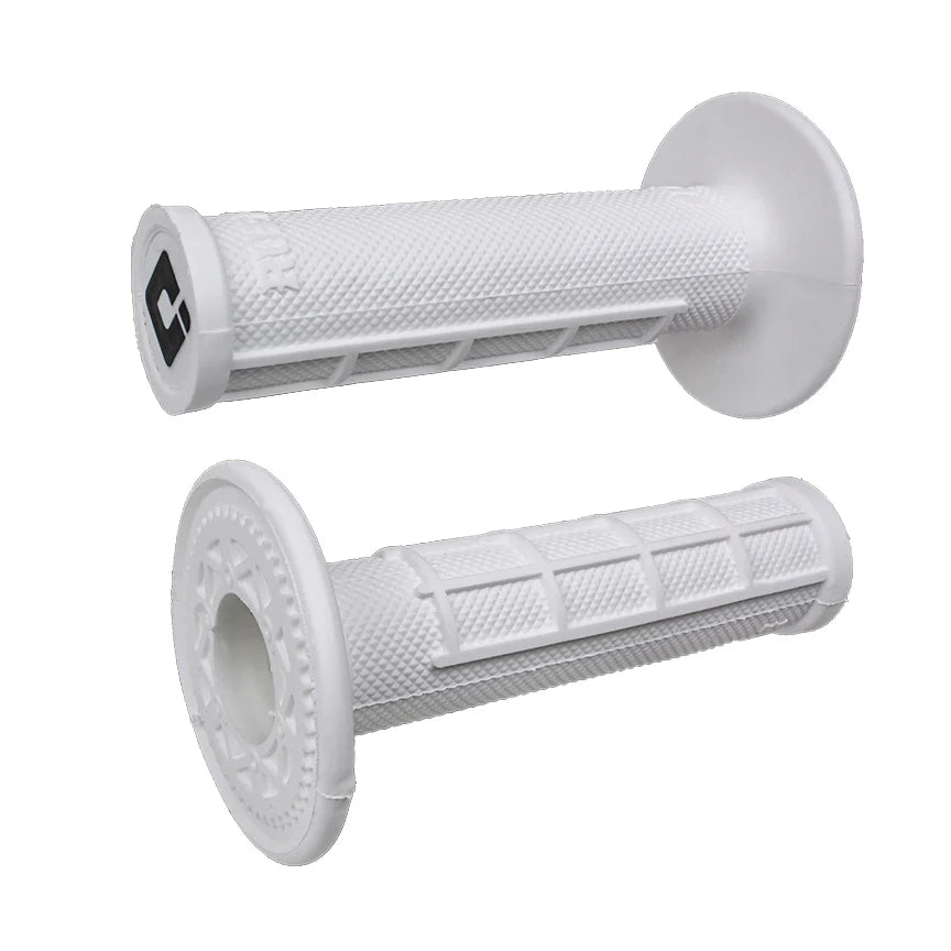 ODI Ruffian Half Waffle MX Grips White