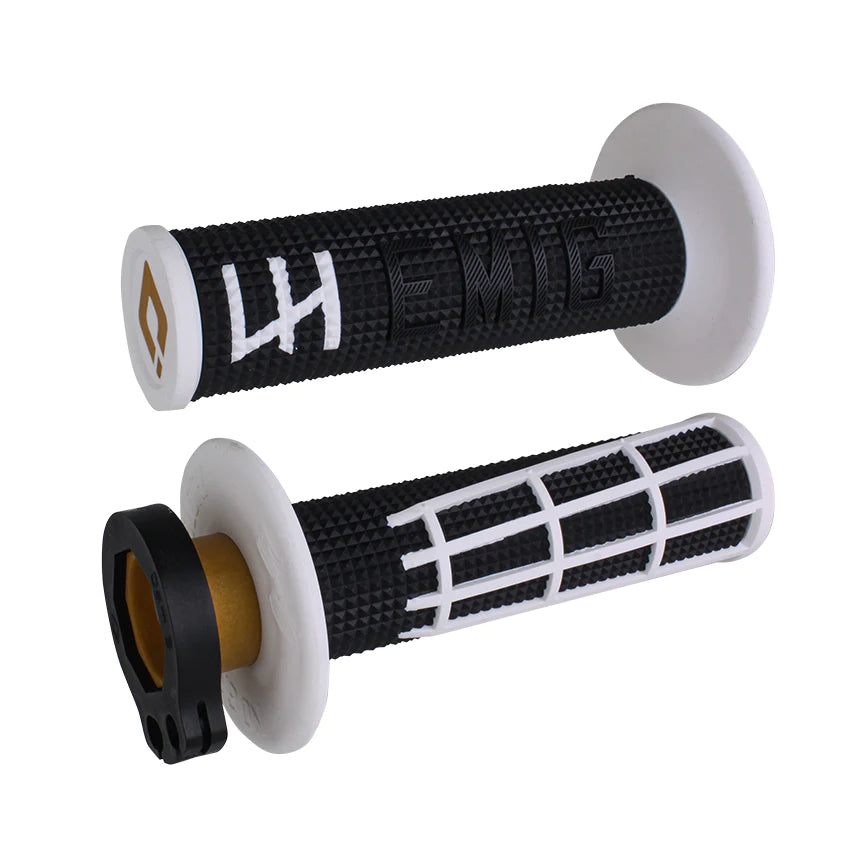 ODI Lock-On Grips EMIG 2.0 V2 Black/White