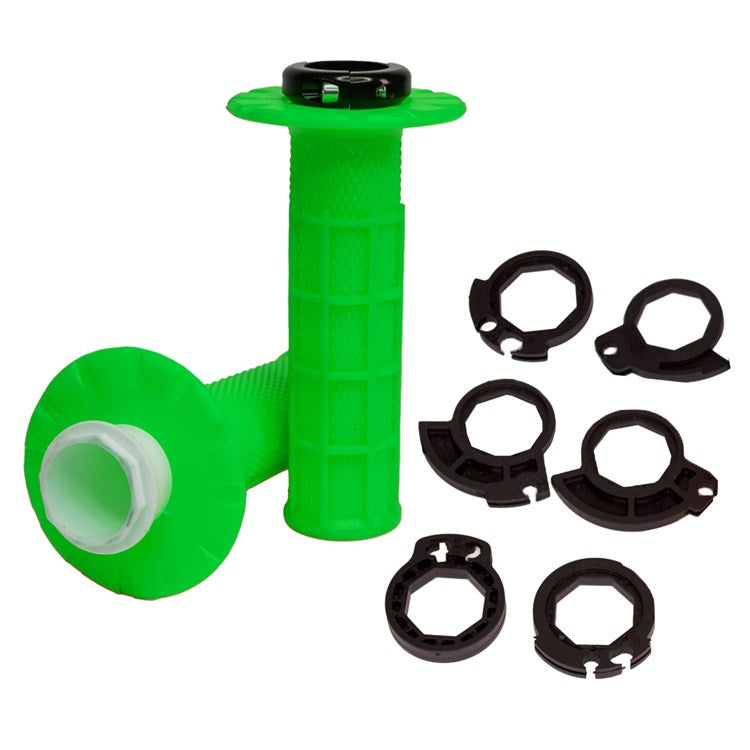 Apico Lock-On MX Grips Half Waffle Green