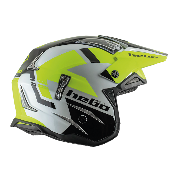 Hebo Trials Helmet Zone 4 Balance Flo Yellow