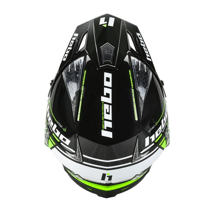 Hebo Trials Helmet Zone 4 Contact Black/Green