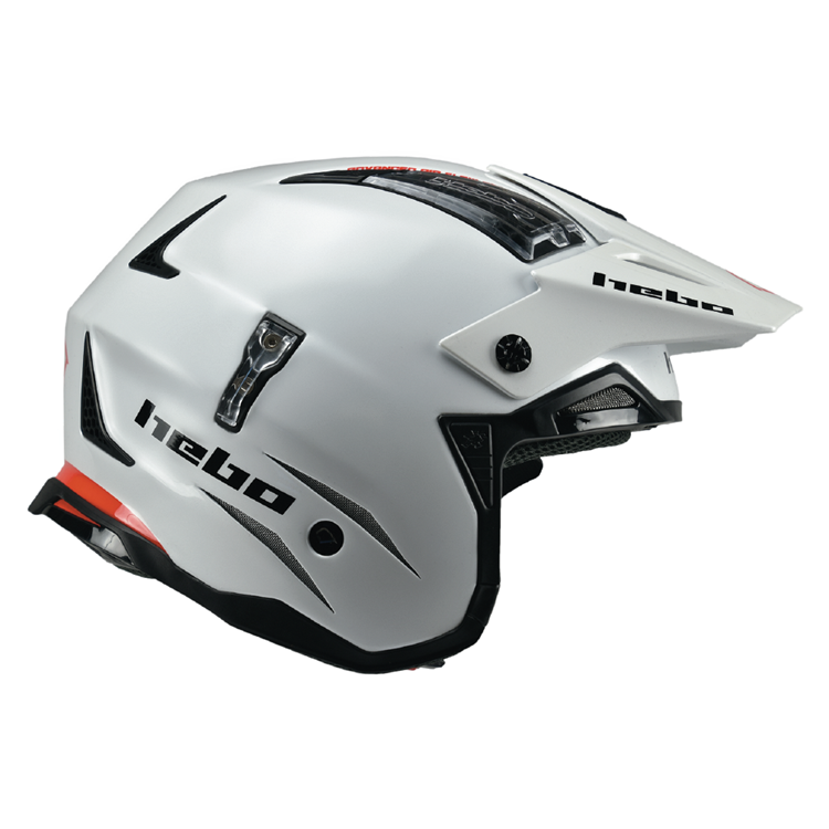 Hebo Trials Helmet Zone 4 Mono White