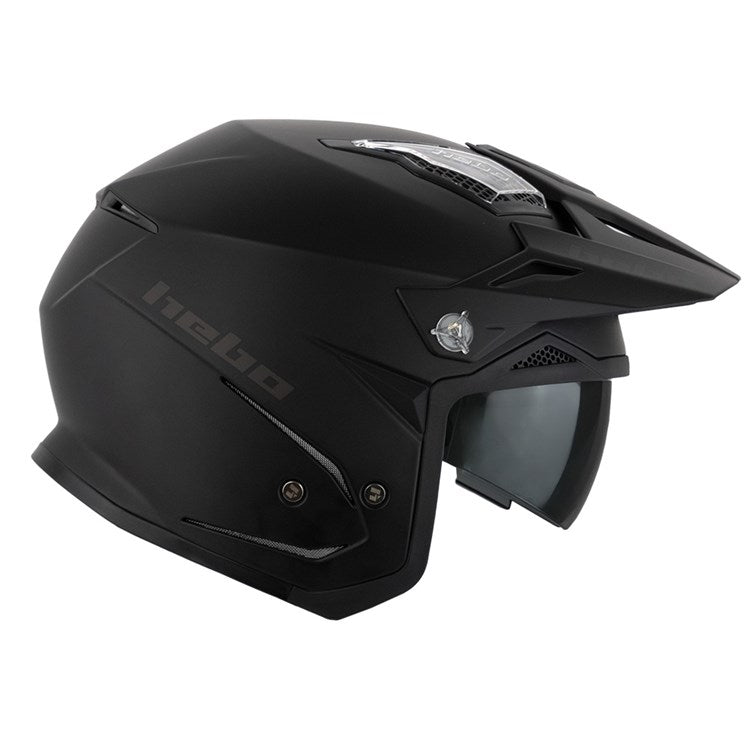 Hebo Trials Helmet Zone 5 Monocolour Matte Black