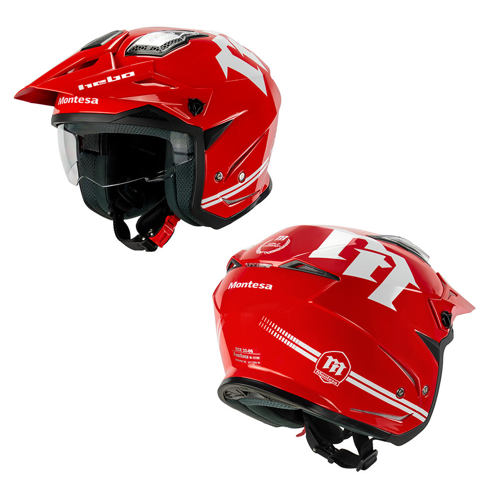 Hebo Trials Helmet Zone 5 Montesa Classic Red