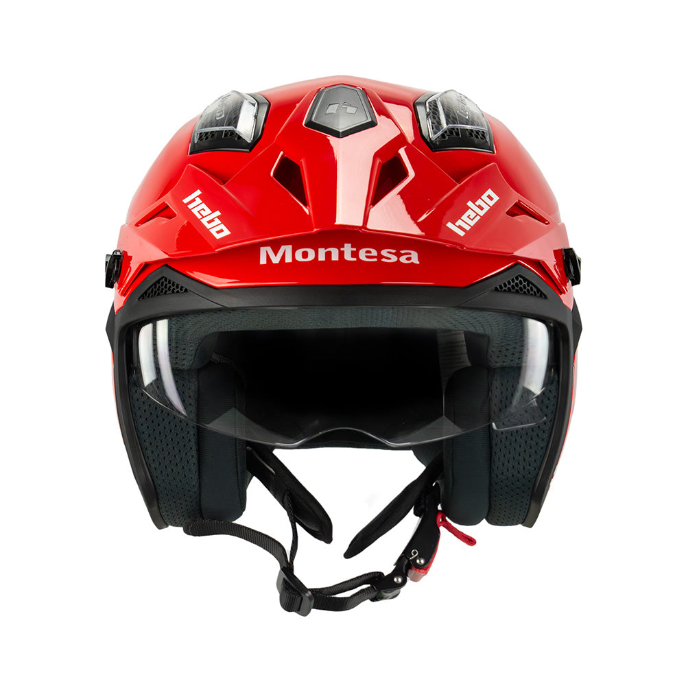 Hebo Trials Helmet Zone 5 Montesa Classic Red