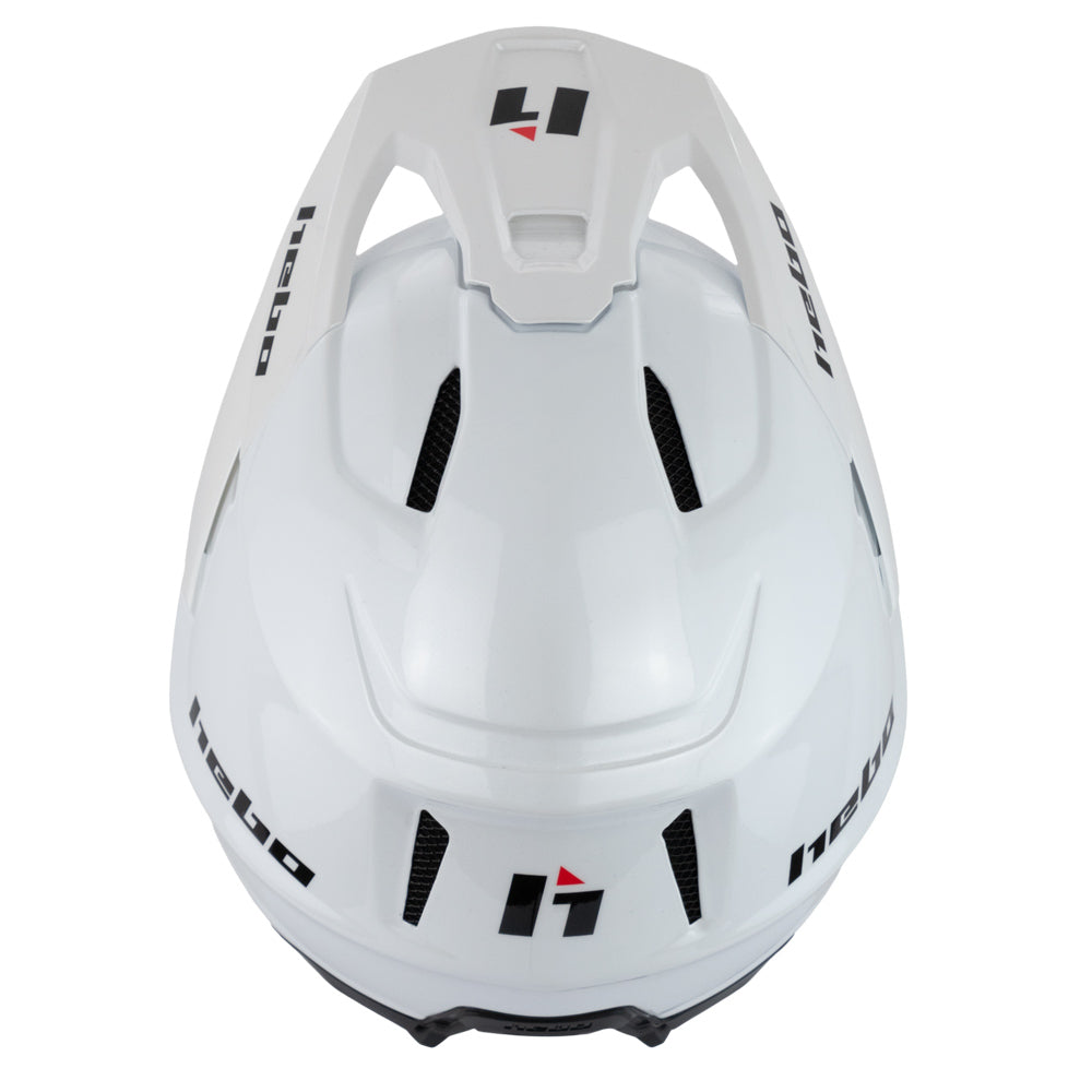 Hebo Trials Helmet Zone Pro Monocolour White