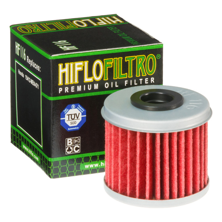 HiFlo HF116 Oil Filter Honda CRF150 07-24, CRF250/450 R/X 02-24, Husqvarna TC/TE250 09-13