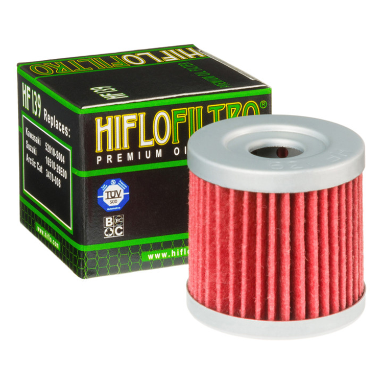 HiFlo HF139 Oil Filter Suzuki DRZ400 00-14, LT-Z400 03-14, LT-R450 06-14