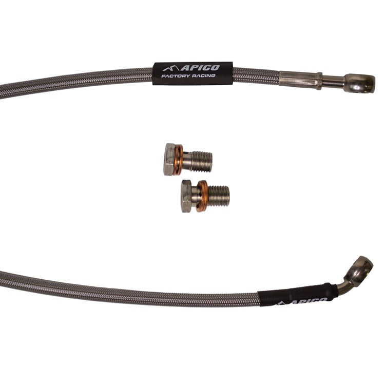 Apico Brake Hose Rear KAWASAKI KX125-250 1989, KX500 89-90 + 94-95