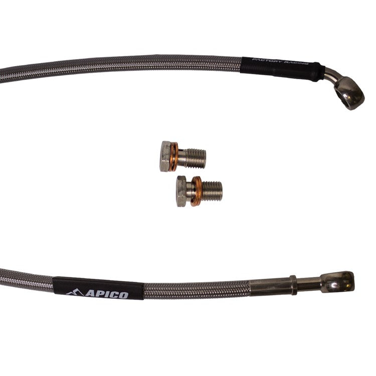 Apico Brake Hose Rear KAWASAKI KX125-250 1991, KX500 91-93