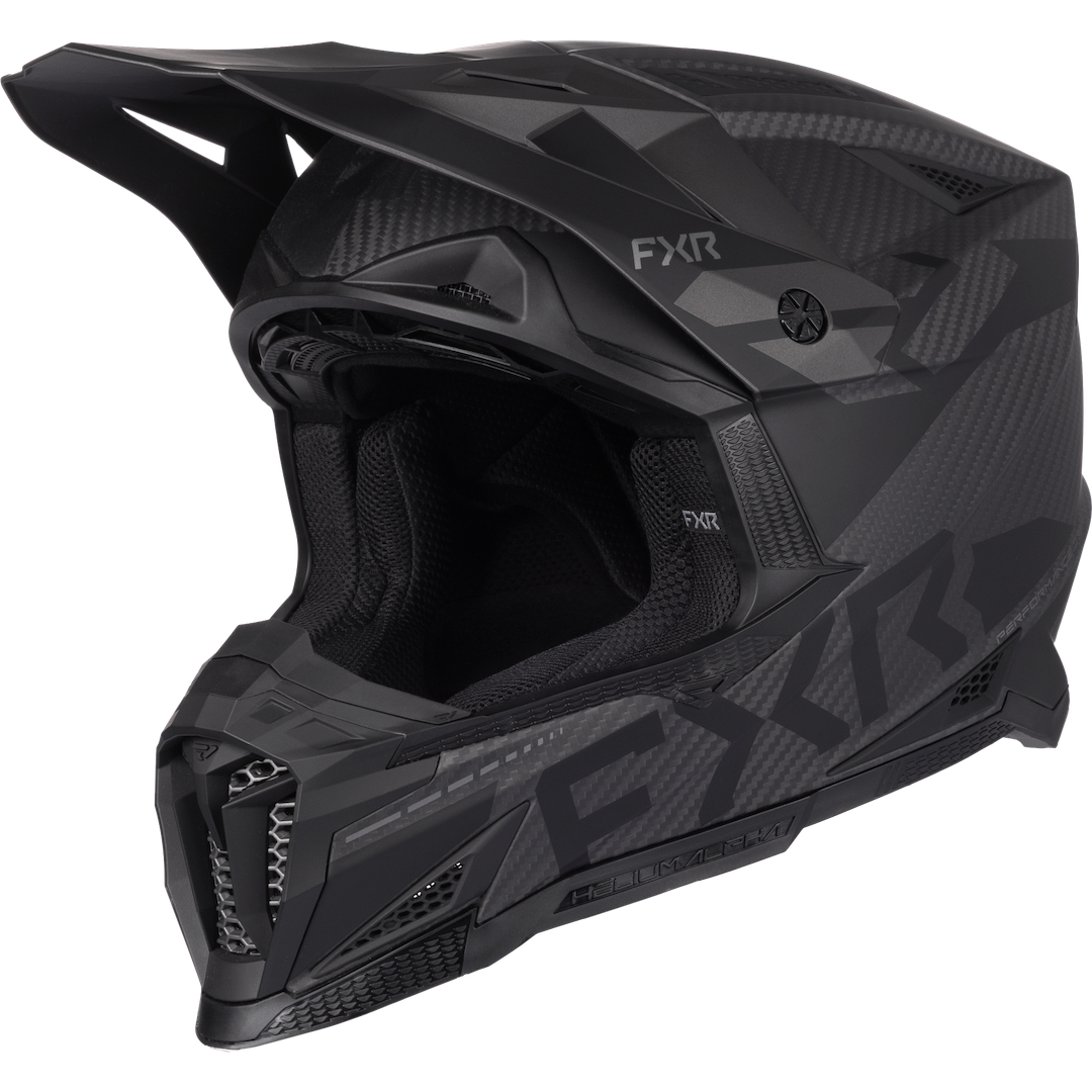 FXR Helium Alpha Carbon ECE 22.06 MX MIPS Helmet 2027 Black OPS