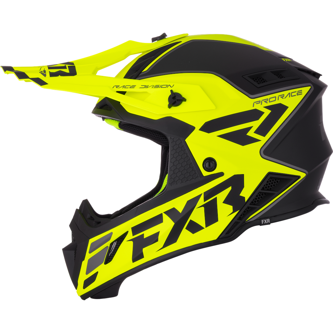 FXR Helium MX Helmet 2026 HiVis/Grey