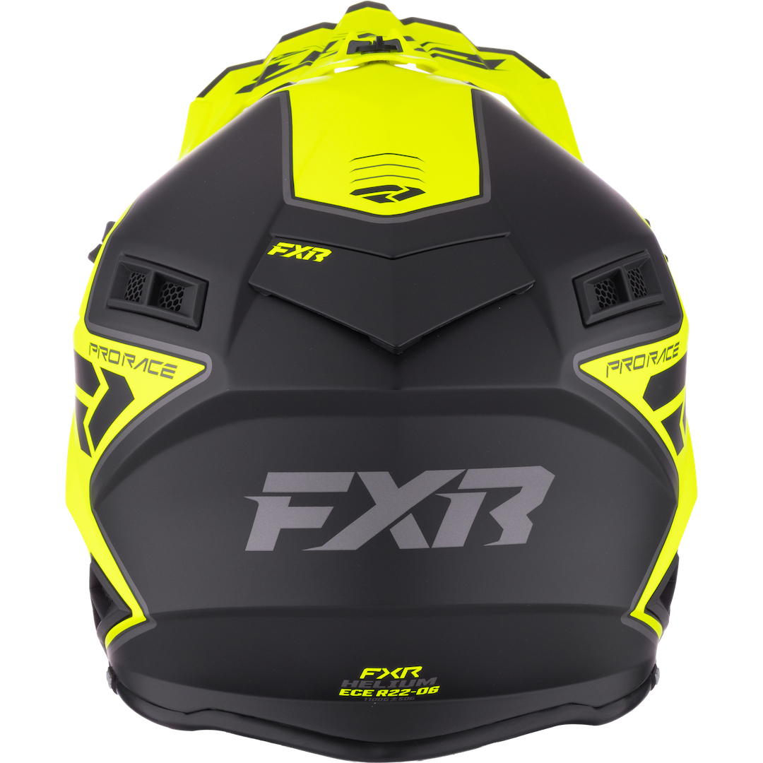 FXR Helium MX Helmet 2026 HiVis/Grey
