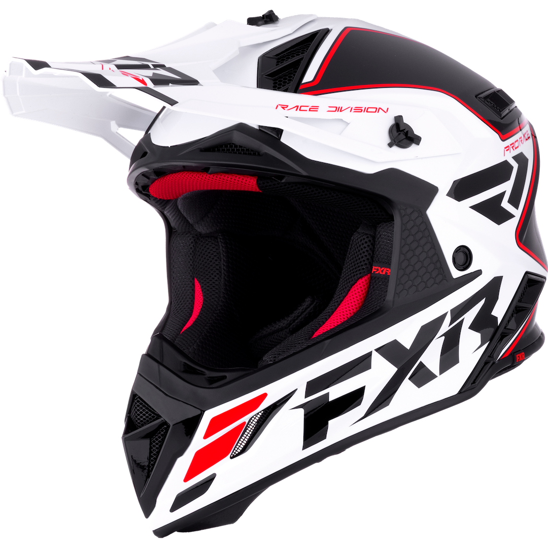 FXR Helium MX Helmet 2026 Red/White/Black
