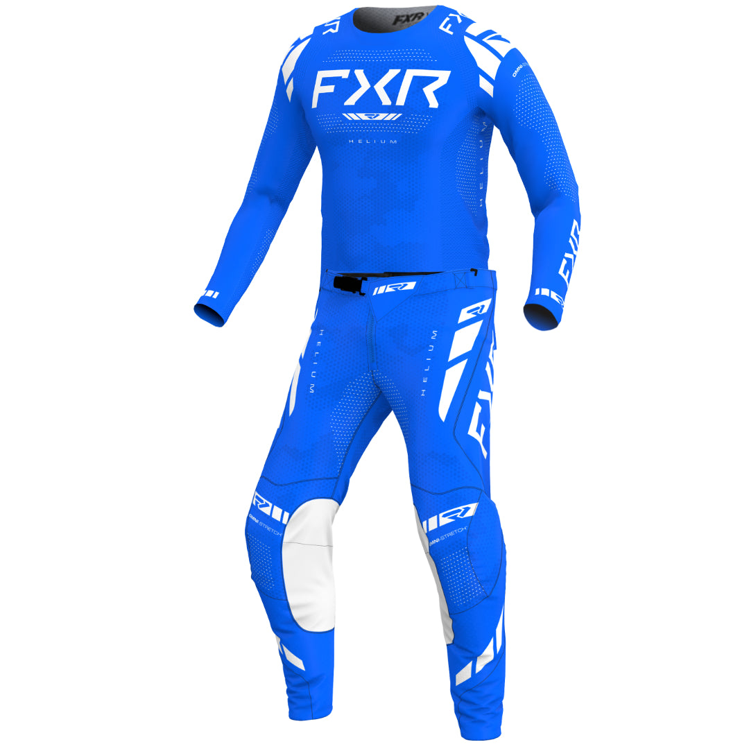 FXR Helium 2025.7 MX Kit Combo Blue/White