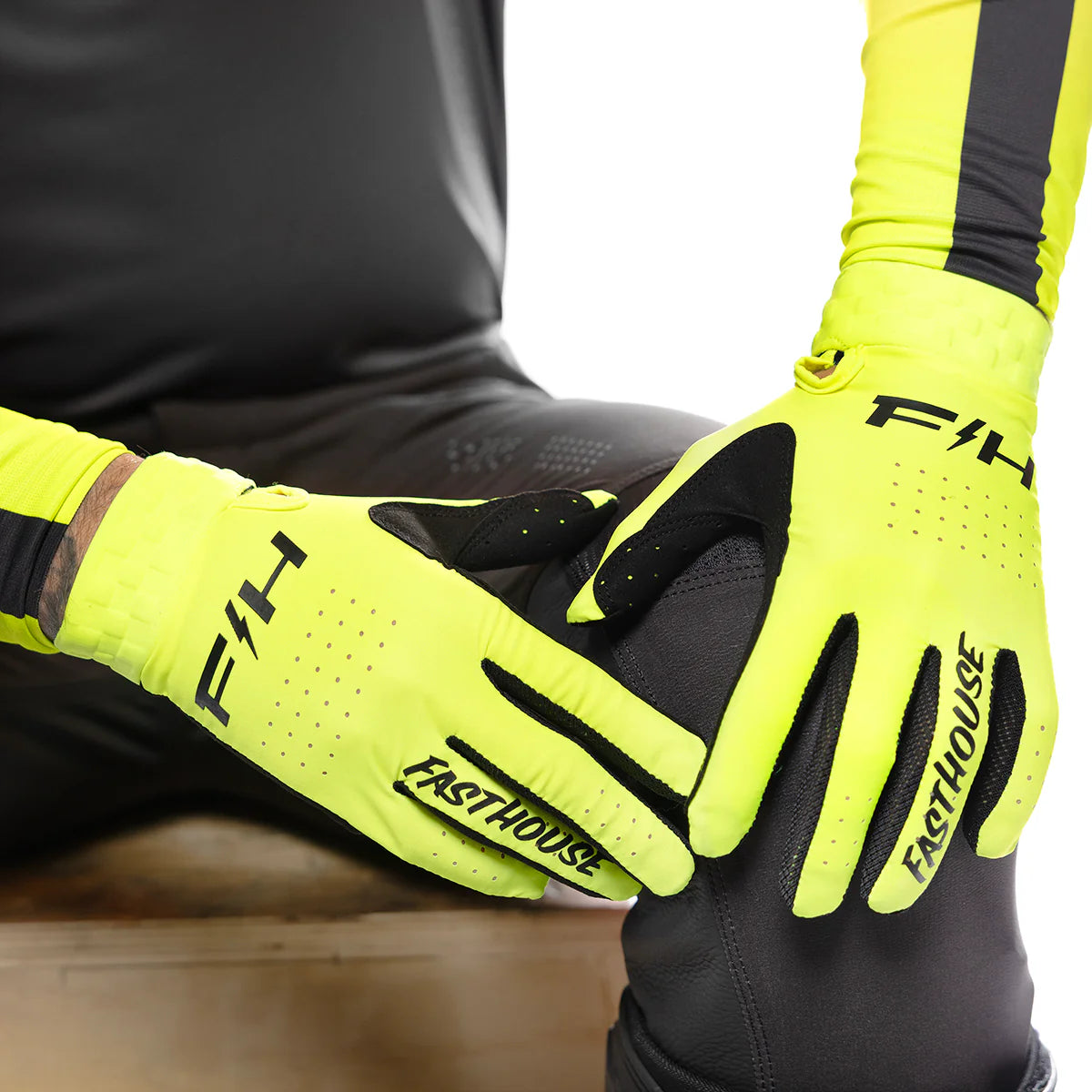 Fasthouse Helix Circuit MX Glove High Viz