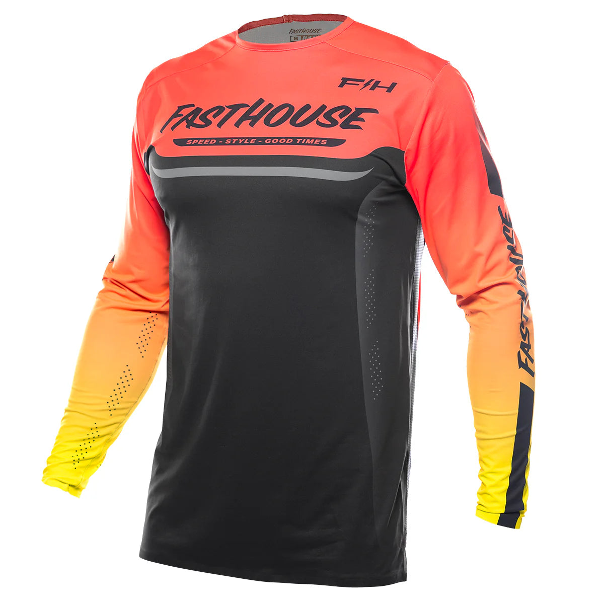Fasthouse Helix Circuit LS MX Jersey Hyper Coral/Black