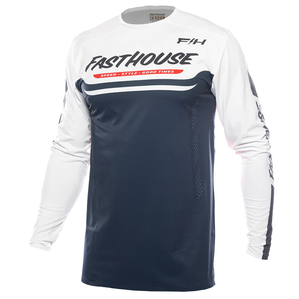 Fasthouse Helix Circuit LS MX Jersey Navy/White/Red