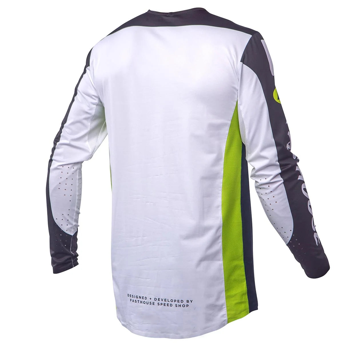 Fasthouse Helix Daytona LS MX Jersey - Black/Flo Green