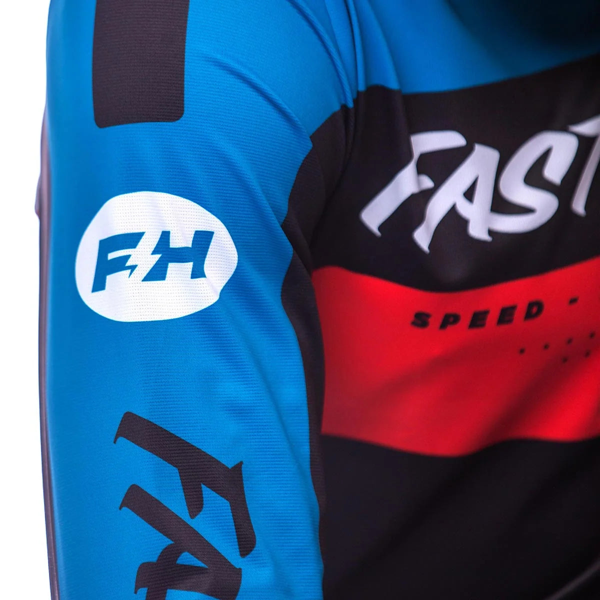 Fasthouse Helix Daytona LS MX Jersey - Electric Blue/Black