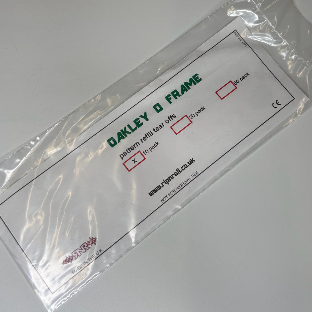 RNR Tear Offs Oakley O Frame 2000 - 10 Pack