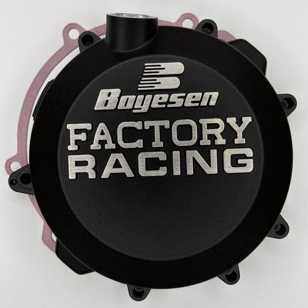 Boyesen Clutch Cover KTM/HUSKY/GAS SX/EXC250-300 17-22, TC/TE 250-300 17-22, MC/EC/EX250-300 21-22 BLACK