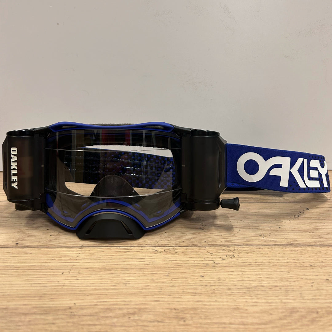 Oakley Airbrake MX Roll Off Goggle Moto Blue - Clear Lens