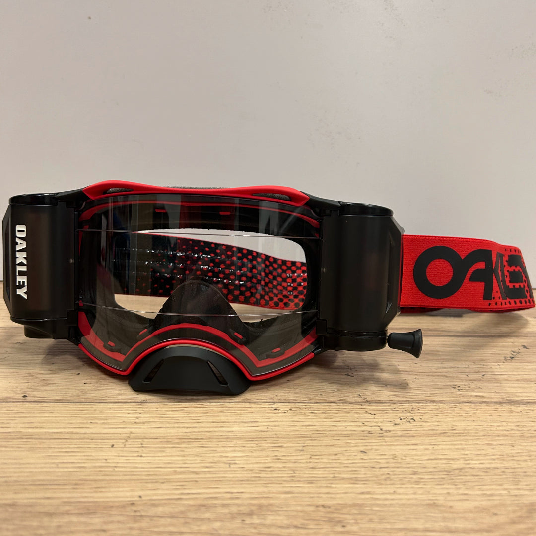 oakley roll off goggles Oakley Airbrake MX Roll Off Goggle Moto Red