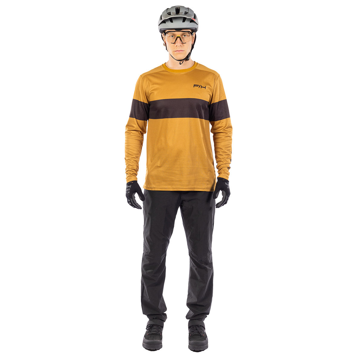 Fasthouse Impakt Ribot Long Sleeve MTB Jersey - Butterscotch