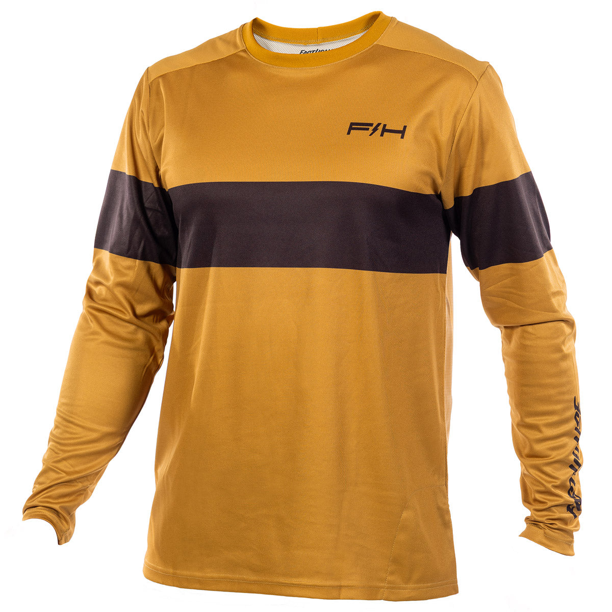 Fasthouse Impakt Ribot Long Sleeve MTB Jersey - Butterscotch