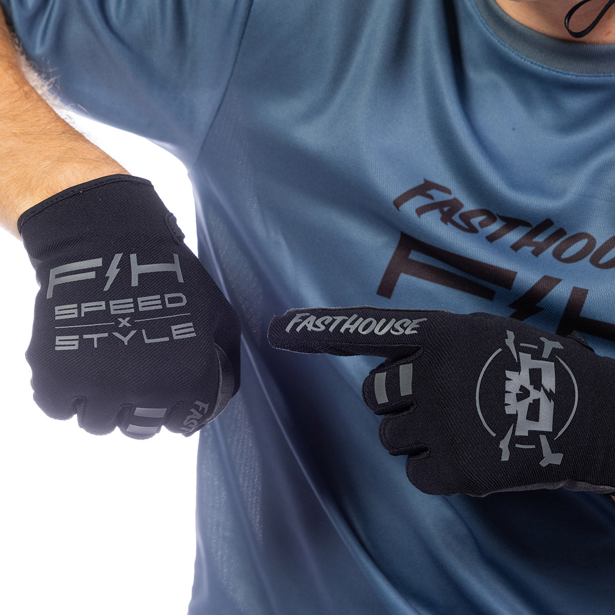 Fasthouse Impakt Utopia MTB Glove - Black/Gray