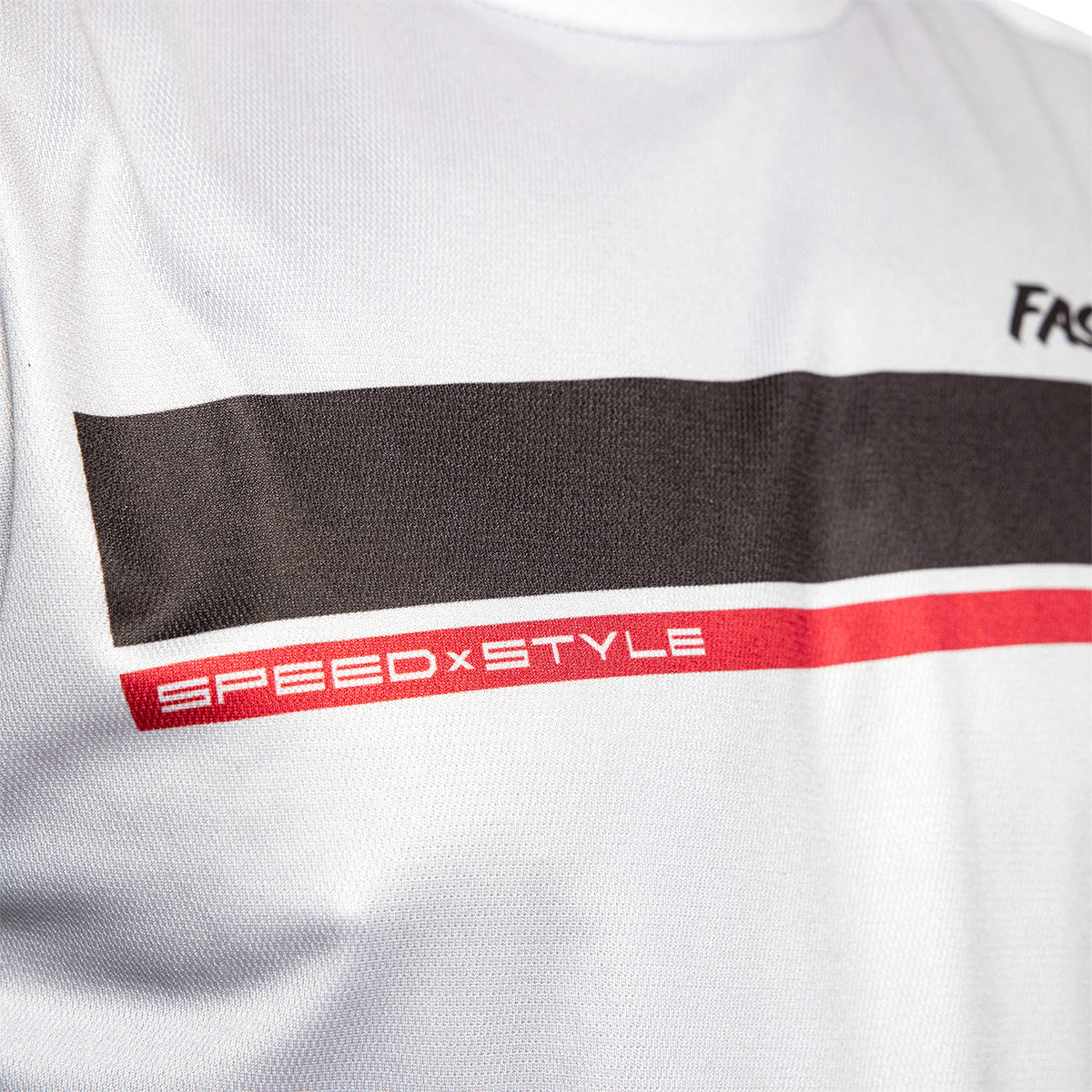 Fasthouse Impakt Cosmos Short Sleeve MTB Jersey - Light Gray