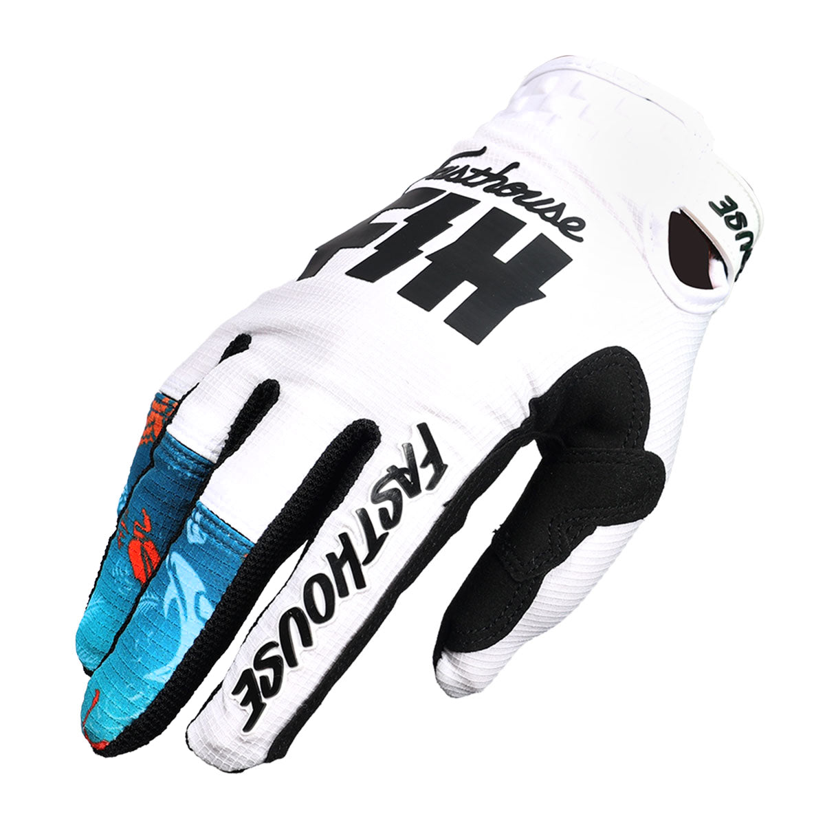 Fasthouse TB Island Hopper Sanguaro MX Glove - White