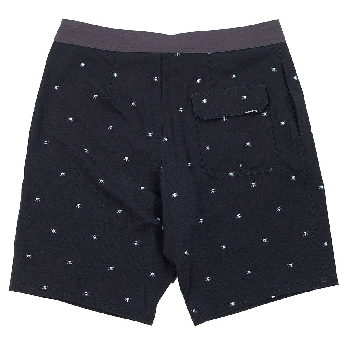 Fasthouse Jasper 19" Board Shorts - Black/White