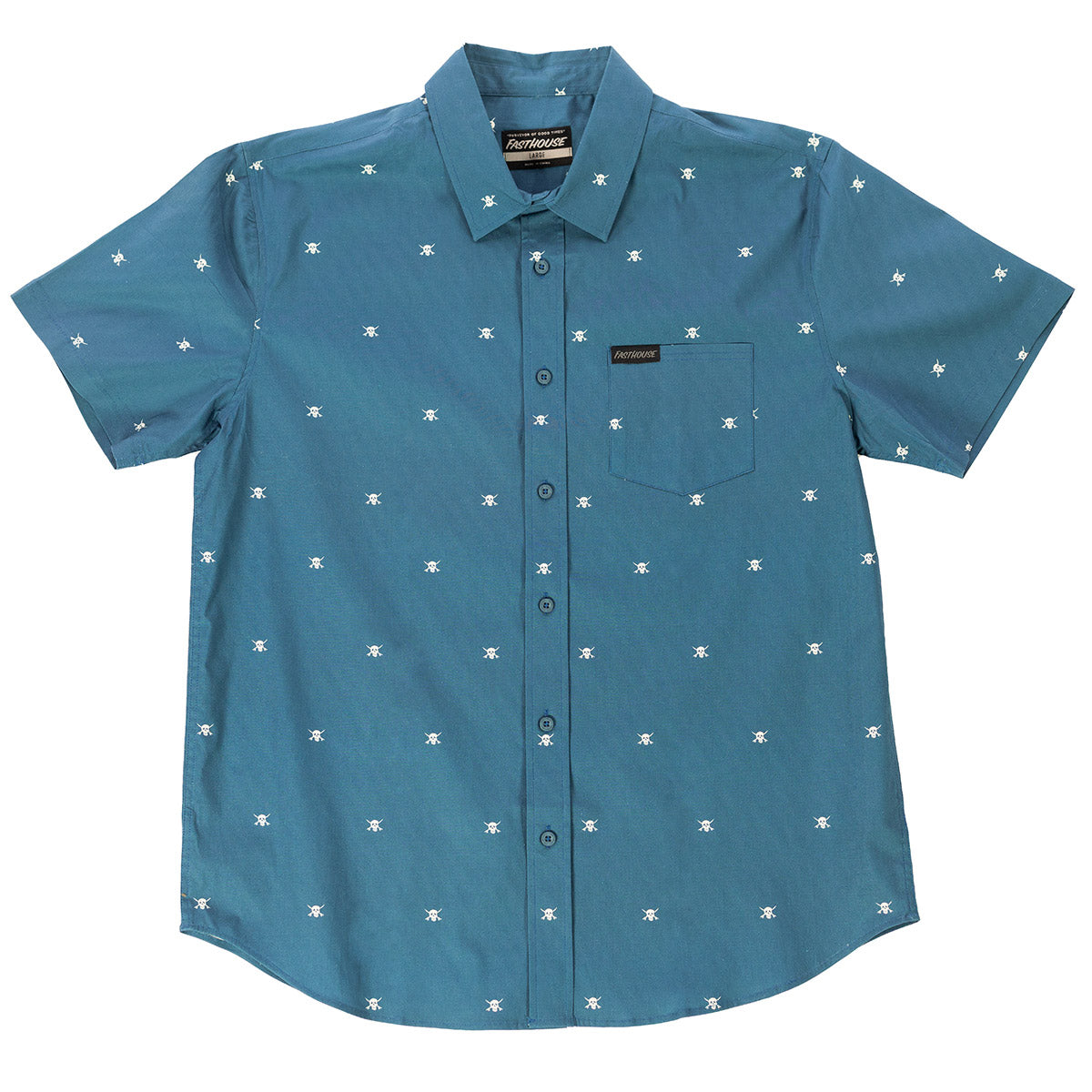 Fasthouse Jasper Button Up - Vintage Blue