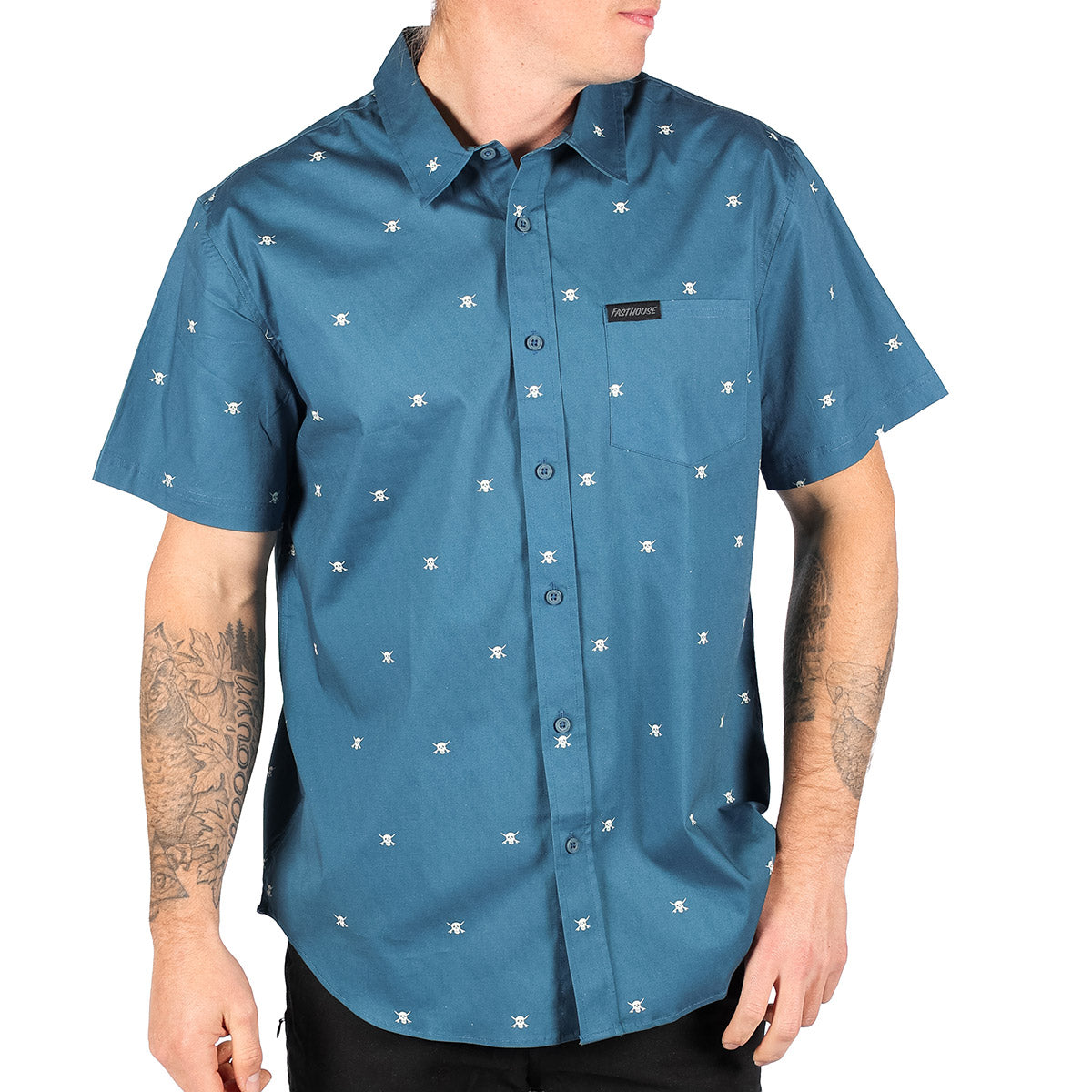 Fasthouse Jasper Button Up - Vintage Blue