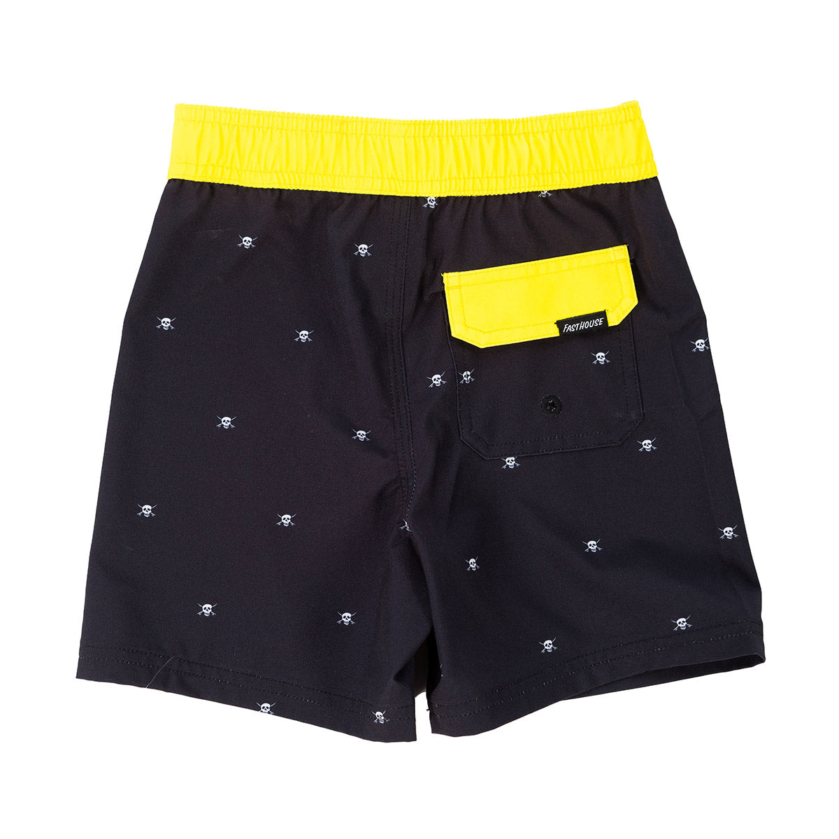 Fasthouse Jasper 16" Toddler Board Shorts - Black/HiViz