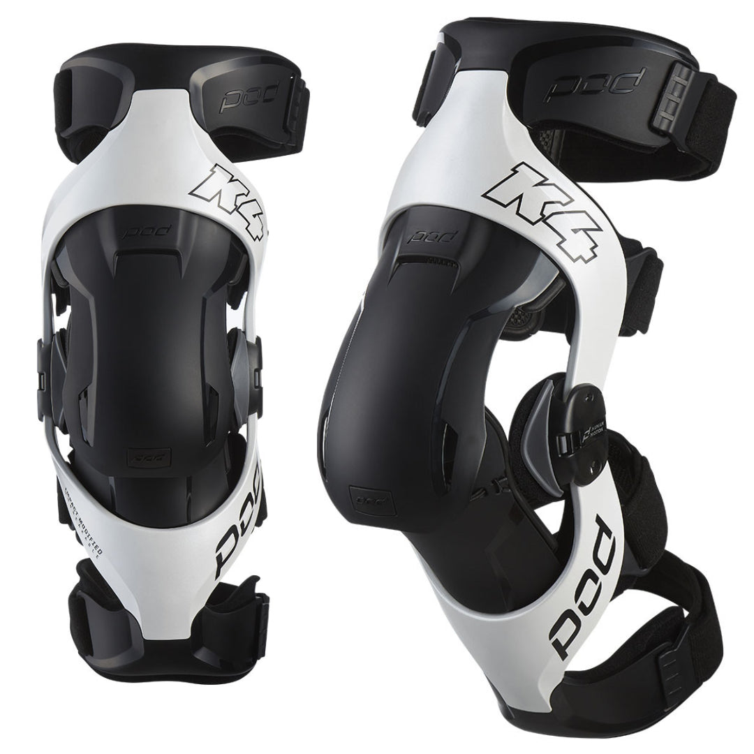 POD K4 2.0 Knee Brace PAIR White